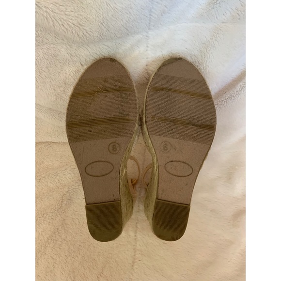 Cream & Tan Wedge Heels - Picture 11 of 11